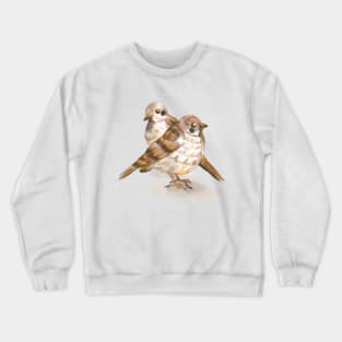 Sparrow bird Pidge and Friend Crewneck Sweatshirt